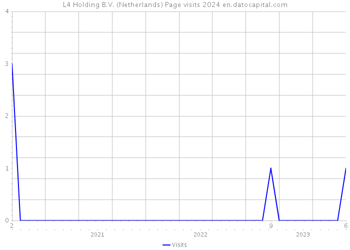 L4 Holding B.V. (Netherlands) Page visits 2024 