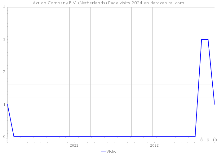 Action Company B.V. (Netherlands) Page visits 2024 