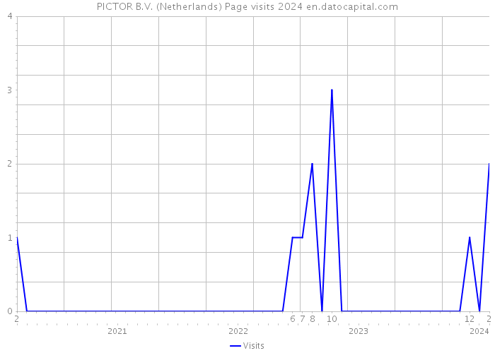 PICTOR B.V. (Netherlands) Page visits 2024 
