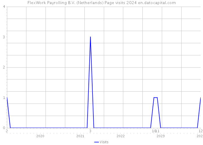 FlexWork Payrolling B.V. (Netherlands) Page visits 2024 