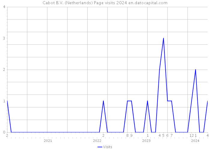 Cabot B.V. (Netherlands) Page visits 2024 