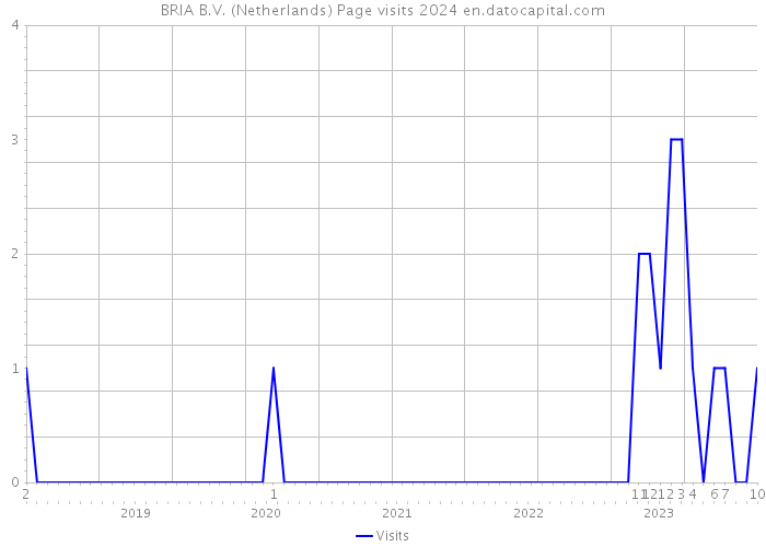 BRIA B.V. (Netherlands) Page visits 2024 