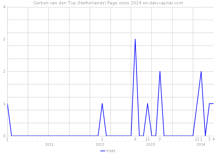 Gerben van den Top (Netherlands) Page visits 2024 