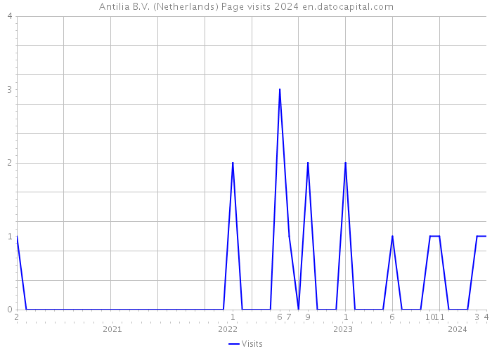Antilia B.V. (Netherlands) Page visits 2024 