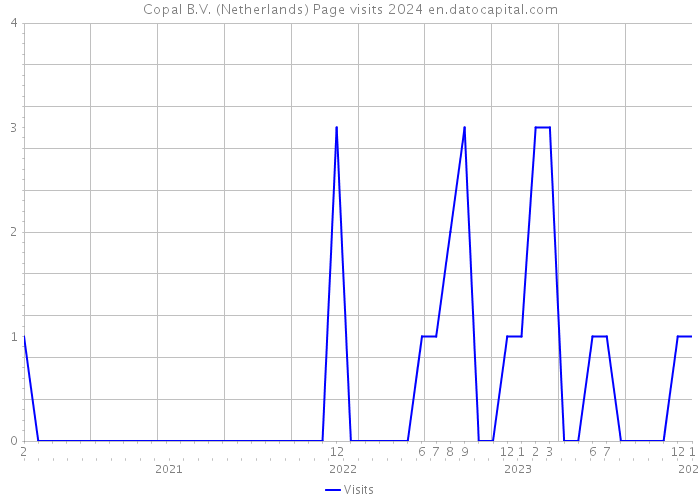 Copal B.V. (Netherlands) Page visits 2024 