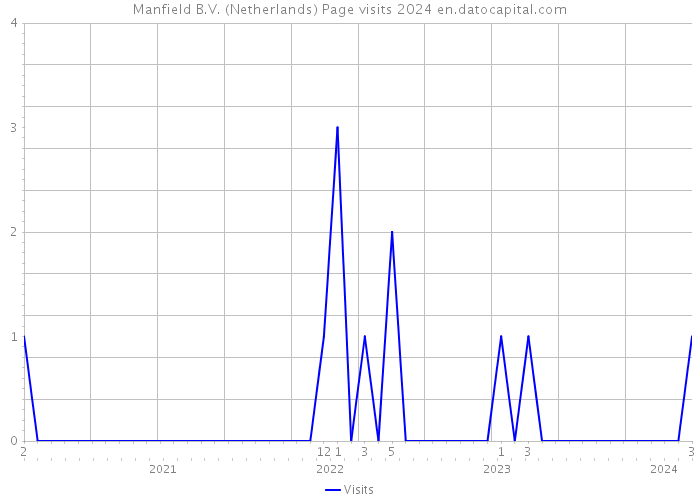 Manfield B.V. (Netherlands) Page visits 2024 
