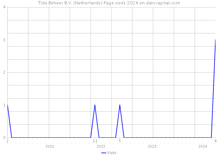 Tide Beheer B.V. (Netherlands) Page visits 2024 