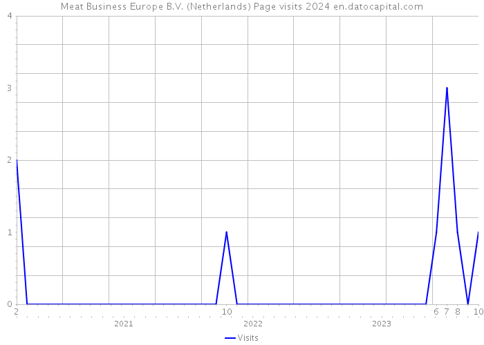 Meat Business Europe B.V. (Netherlands) Page visits 2024 