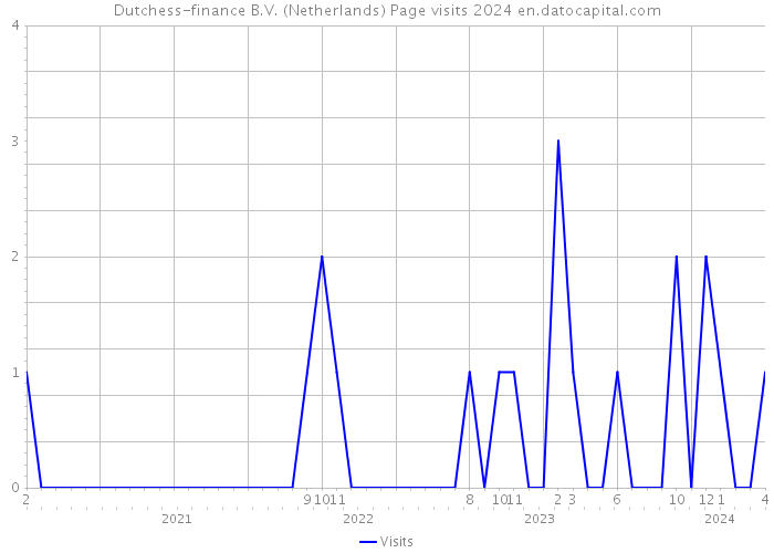 Dutchess-finance B.V. (Netherlands) Page visits 2024 