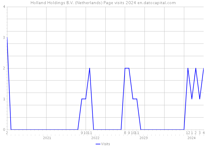 Holland Holdings B.V. (Netherlands) Page visits 2024 
