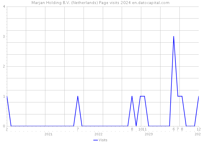Marjan Holding B.V. (Netherlands) Page visits 2024 