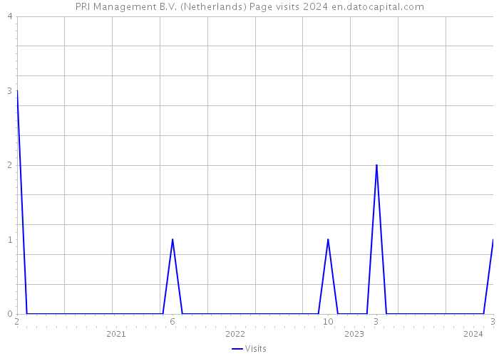 PRI Management B.V. (Netherlands) Page visits 2024 