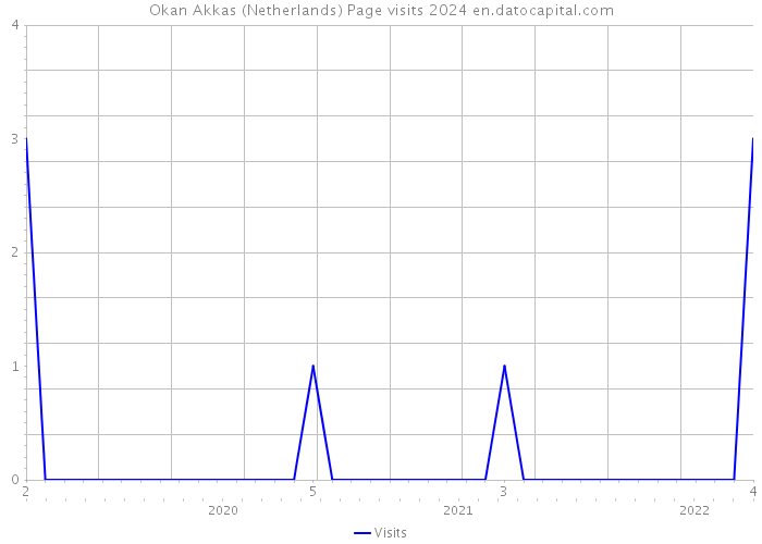 Okan Akkas (Netherlands) Page visits 2024 