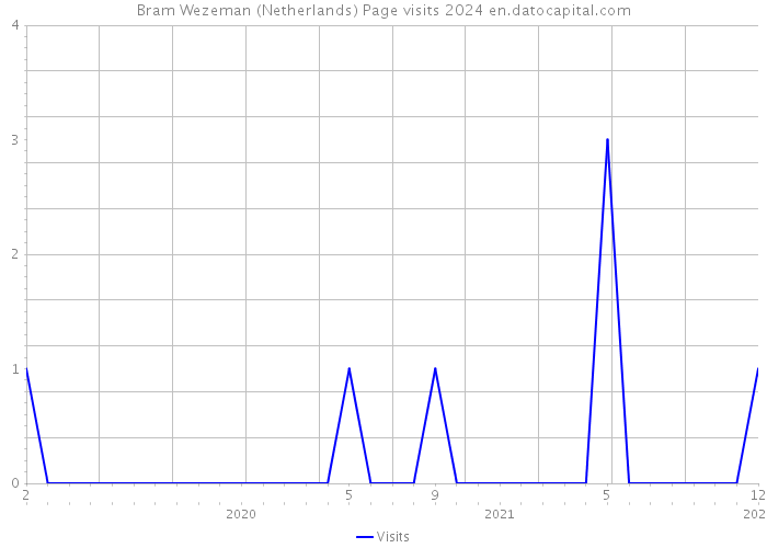 Bram Wezeman (Netherlands) Page visits 2024 