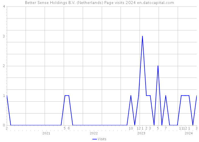 Better Sense Holdings B.V. (Netherlands) Page visits 2024 