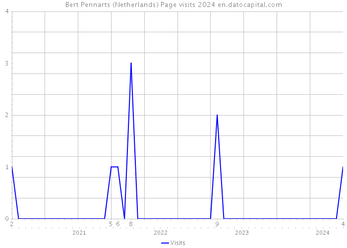 Bert Pennarts (Netherlands) Page visits 2024 