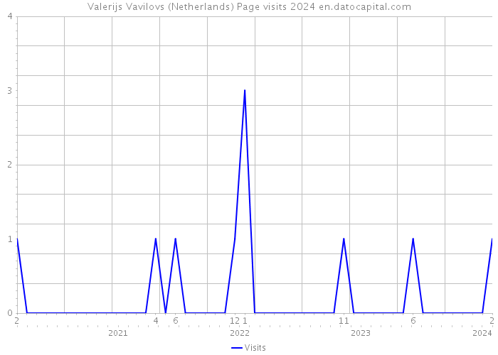 Valerijs Vavilovs (Netherlands) Page visits 2024 