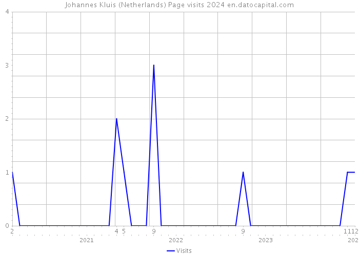 Johannes Kluis (Netherlands) Page visits 2024 