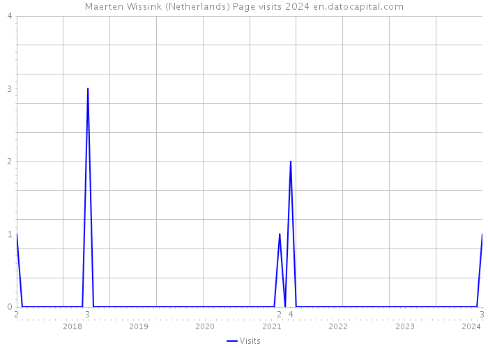 Maerten Wissink (Netherlands) Page visits 2024 