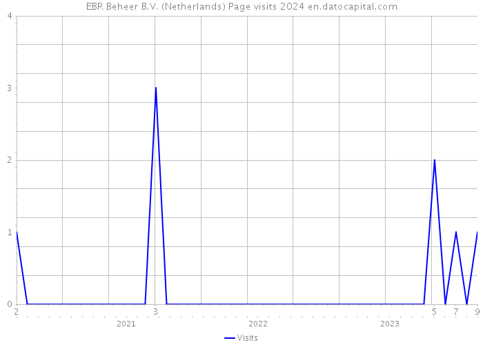 EBR Beheer B.V. (Netherlands) Page visits 2024 