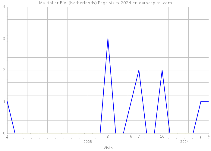 Multiplier B.V. (Netherlands) Page visits 2024 