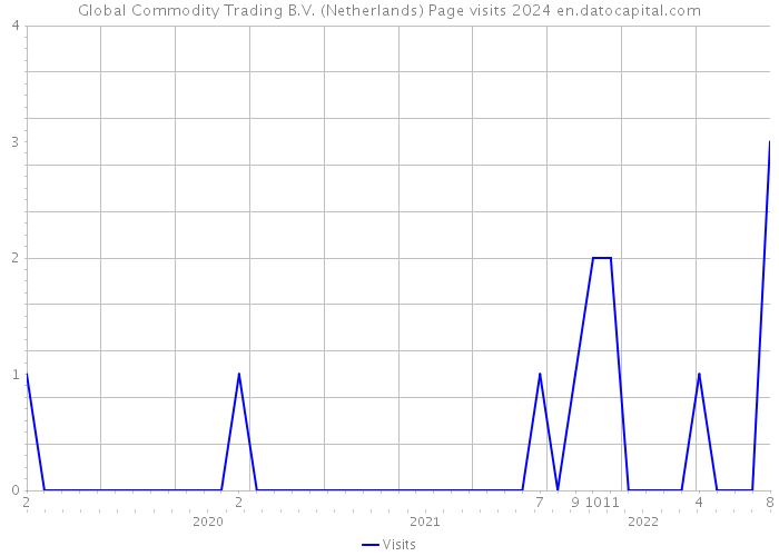 Global Commodity Trading B.V. (Netherlands) Page visits 2024 