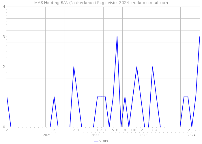 MAS Holding B.V. (Netherlands) Page visits 2024 