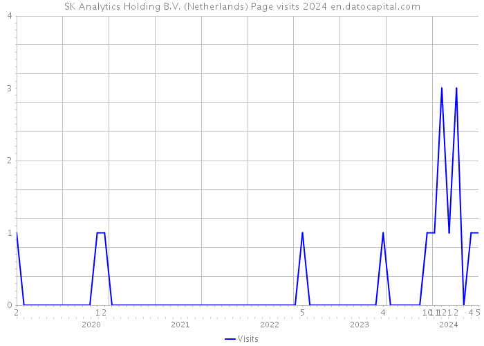 SK Analytics Holding B.V. (Netherlands) Page visits 2024 