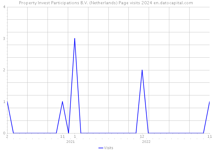 Property Invest Participations B.V. (Netherlands) Page visits 2024 