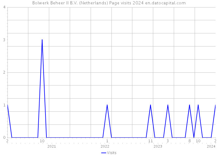 Bolwerk Beheer II B.V. (Netherlands) Page visits 2024 