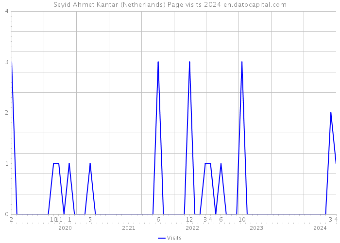 Seyid Ahmet Kantar (Netherlands) Page visits 2024 