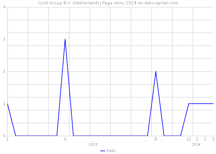 Gold Group B.V. (Netherlands) Page visits 2024 