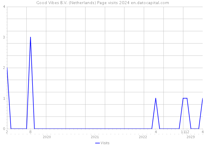 Good Vibes B.V. (Netherlands) Page visits 2024 