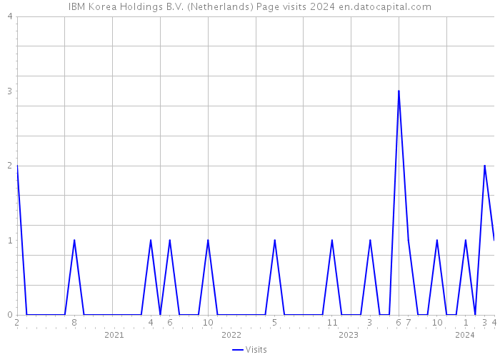 IBM Korea Holdings B.V. (Netherlands) Page visits 2024 