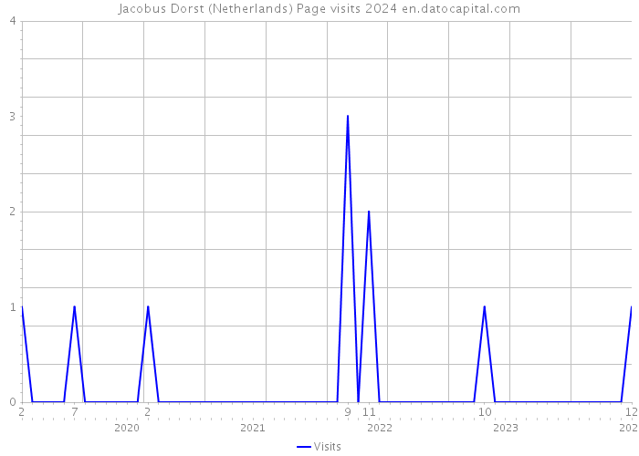 Jacobus Dorst (Netherlands) Page visits 2024 