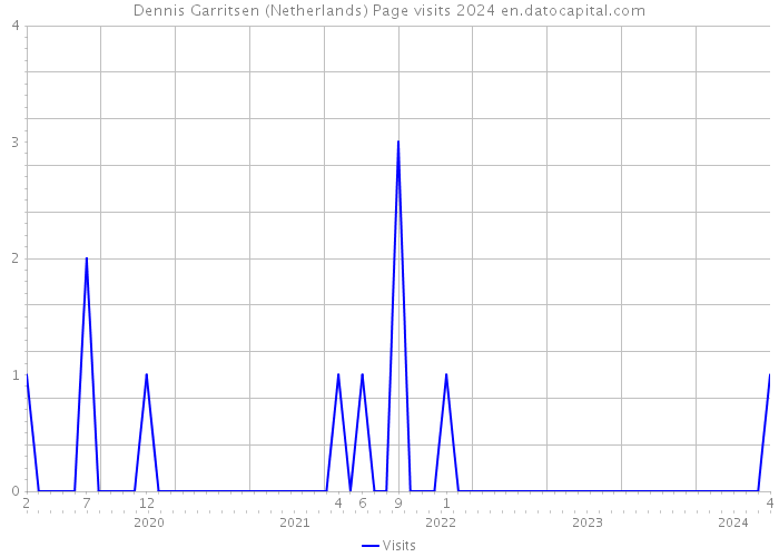 Dennis Garritsen (Netherlands) Page visits 2024 