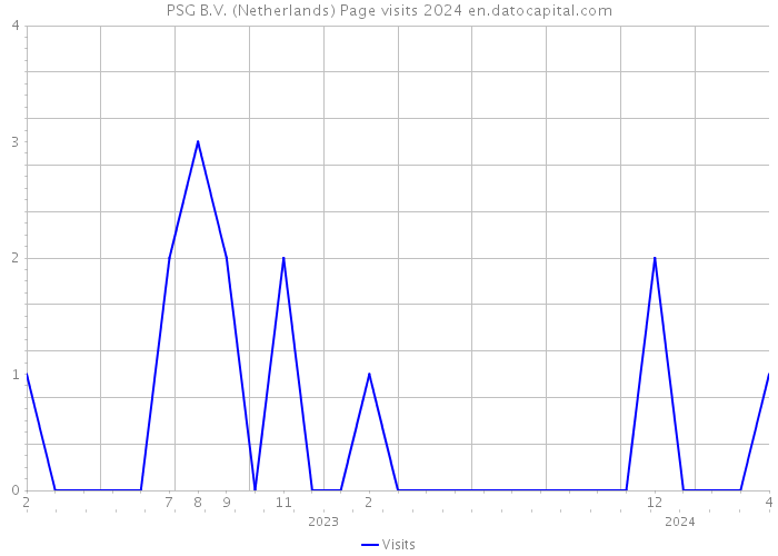PSG B.V. (Netherlands) Page visits 2024 