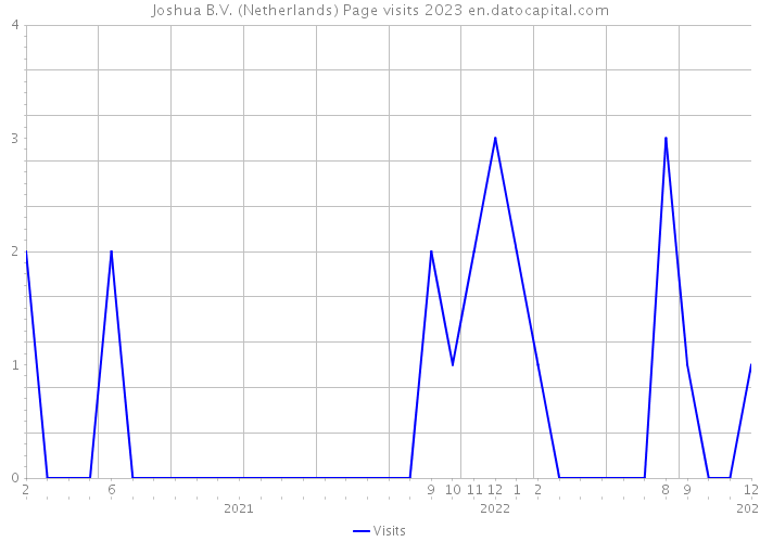 Joshua B.V. (Netherlands) Page visits 2023 