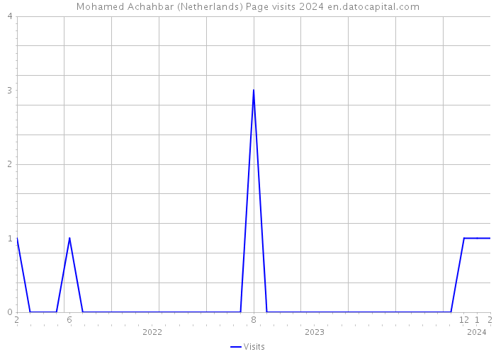 Mohamed Achahbar (Netherlands) Page visits 2024 