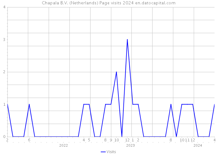 Chapala B.V. (Netherlands) Page visits 2024 