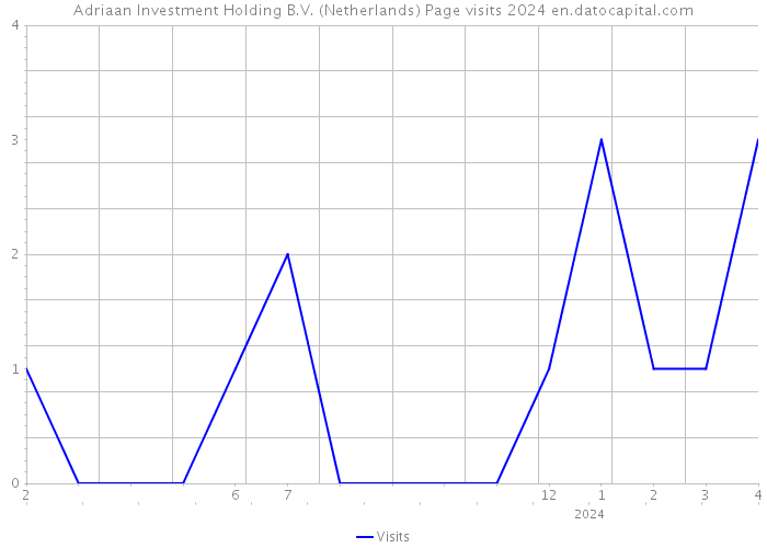 Adriaan Investment Holding B.V. (Netherlands) Page visits 2024 