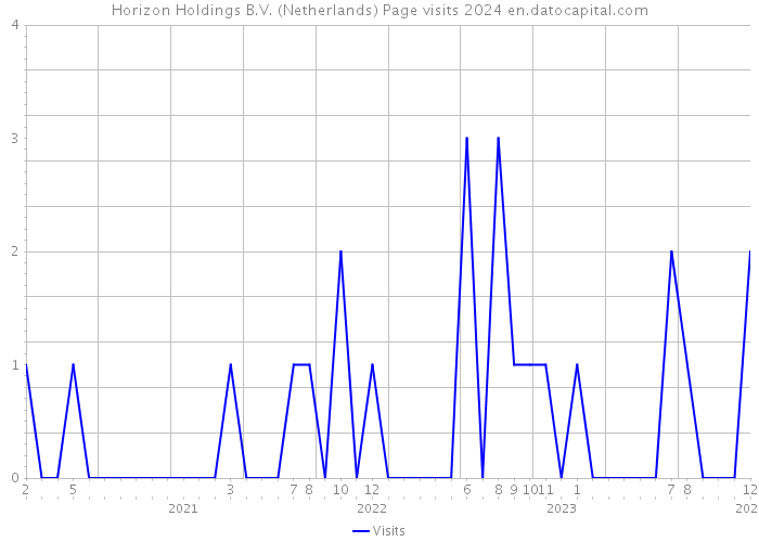 Horizon Holdings B.V. (Netherlands) Page visits 2024 