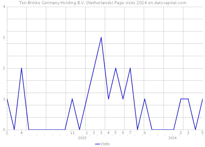 Ten Brinke Germany Holding B.V. (Netherlands) Page visits 2024 