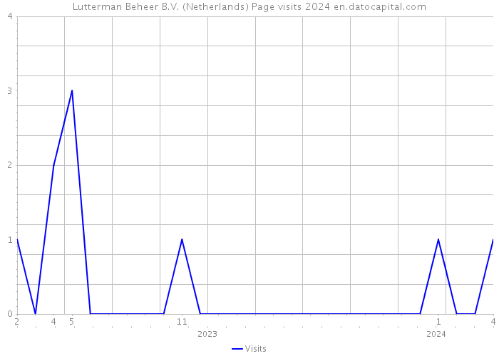 Lutterman Beheer B.V. (Netherlands) Page visits 2024 