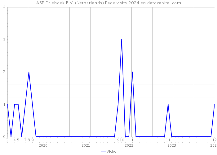 ABP Driehoek B.V. (Netherlands) Page visits 2024 