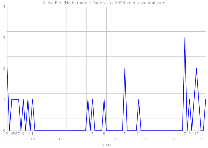 Kelso B.V. (Netherlands) Page visits 2024 