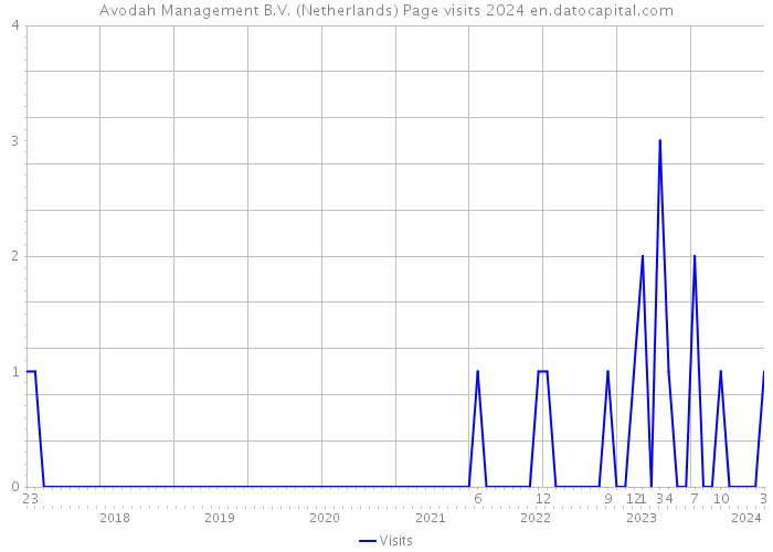 Avodah Management B.V. (Netherlands) Page visits 2024 