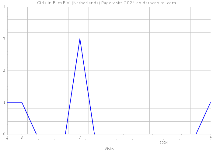 Girls in Film B.V. (Netherlands) Page visits 2024 