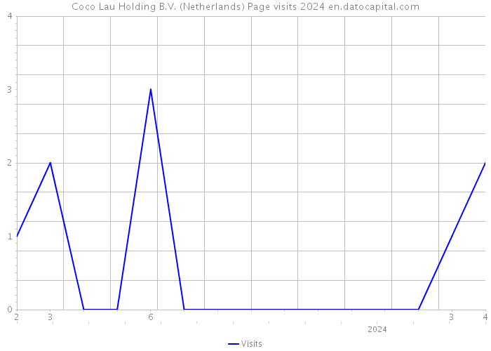 Coco Lau Holding B.V. (Netherlands) Page visits 2024 