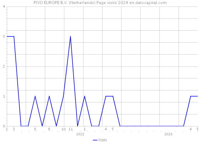 PIVO EUROPE B.V. (Netherlands) Page visits 2024 